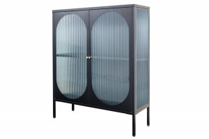 VITRINA LIVING, DIN METAL SI STICLA 110CM, DESIGN INDUSTRIAL, ARTIM GROUP SELECTION - Img 5