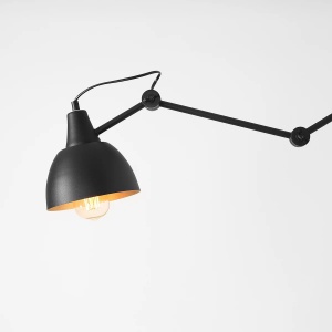 APLICA AIDA L, 150 CM, NEAGRA, DIN METAL, STIL MODERN