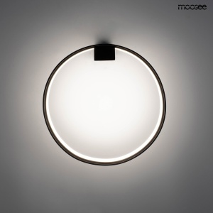 APLICA CIRCLE NEAGRA, CONFECTIONATA DIN ALUMINIU SI ACRIL, STIL MODERN - Img 3