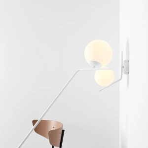 APLICA GALLIA, 33 CM, ALBA, DIN STICLA SI METAL, STIL MODERN - Img 3