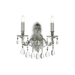 APLICA GIOCONDA AP2, ARGINTIU, DIN METAL, STIL CLASIC