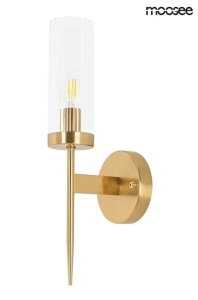 APLICA TORCH AURIE, CONFECTIONATA DIN OTEL INOXIDABIL SI CRISTAL, STIL MODERN