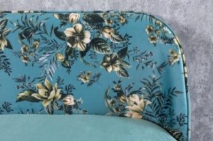 BANCA BOUTIQUE, DIN CATIFEA SI METAL 130CM, TURCOAZ, COD 41706 - Img 2