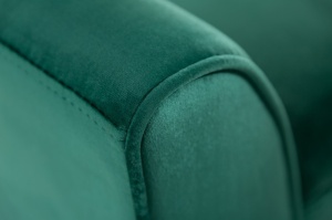 BANCUTA, SCARLETT 90CM, COD 40406, DIN METAL SI CATIFEA VERDE SMARALD, STIL MODERN - Img 3