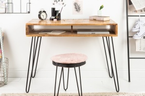BIROU MANTIS MANGO 38945 DIN LEMN MASIV DE MANGO DESIGN RETRO VINTAGE - Img 2