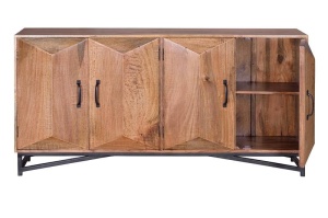BUFET 6586, MARO/NEGRU, DIN LEMN DE MANGO, STIL VINTAGE G&C