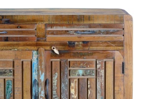 BUFET KATIA 105CM, MARO/MULTICOLOR, DIN LEMN RECICLAT SI METAL, GINER Y COLOMER - Img 2