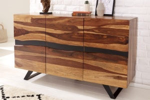 BUFET LIVING, AMAZONAS 150CM, LEMN MASIV DE SHEESHAM SI METAL, ARTIM GROUP SELECTION