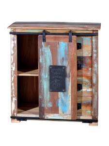 BUFET MADRAS 80CM, MARO/MULTICOLOR, DIN LEMN RECICLAT SI METAL, GINER Y COLOMER - Img 2