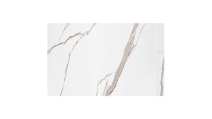 CADITA DE DUS REA BAZALT CARRARA, 90x120 CM, EFECT DE MARMURA ALBA, DIN COMPOZIT, CALITATE SUPERIOARA