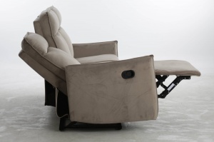 CANAPEA CONFORTABILA TRAVIS 3, BEJ 40, TAPITERIE DIN CATIFEA, CU FUNCTIE DE RABATARE, STIL MODERN, SIGNAL - Img 3