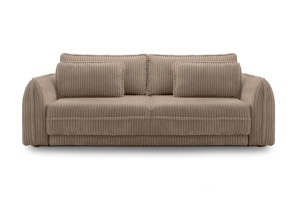 CANAPEA EXTENSIBILA NOA BEJ GRUPA I, CONFECTIONATA DIN METAL, SPUMA POLIURETANICA SI TEXTIL, STIL MODERN