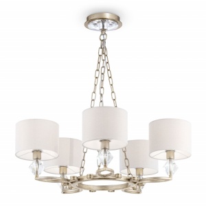 CANDELABRU LUXE H006PL-05G , DIN METAL SI TEXTIL, STIL MODERN, MAYTONI