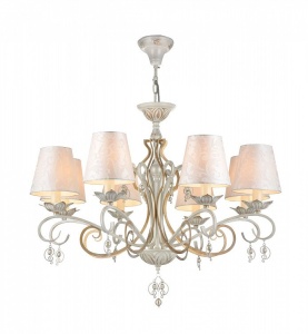 CANDELABRU MONILE ARM004-06-W, DIN METAL, STICLA SI TEXTIL, STIL MODERN, MAYTONI