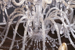 CANDELABRU TRANSPARENT KARAT 1714, CU 30 DE BRATE DESIGN CLASIC - Img 3