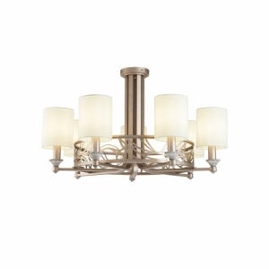 CANDELABRU VITTORIA H004CL-07BG, DIN METAL SI TEXTIL, STIL MODERN, MAYTONI