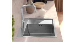 CHIUVETA BUCATARIE REA RUSSEL 116, NICHEL PERIAT, DIN INOX, CALITATE SUPERIOARA - Img 6