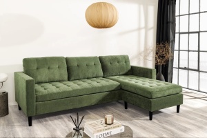 COLTAR 3 LOCURI, STOCKHOLM 220CM, STANGA/DREAPTA, CATIFEA RAIAT VERDE, ARTIM GROUP SELECTION - Img 6