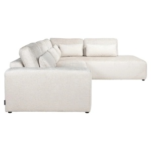 COLTAR LUND CU 3 LOCURI + SEZLONG PE DREAPTA, FUSION CREM 02, S52303AL+OTMR.E371, CONFECTIONAT DIN LEMN, ARCURI, METAL SI 100% POLIESTER, RICHMOND INTERIOR - Img 2