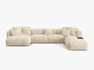 COLTAR MARTINA DREAPTA, 4+ LOCURI, 406 CM, DIVERSE CULORI SI MATERIALE, DESIGN DEOSEBIT - Img 17