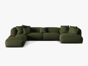 COLTAR MARTINA STANGA, 4+ LOCURI, 406 CM, DIVERSE CULORI SI MATERIALE, DESIGN DEOSEBIT - Img 5