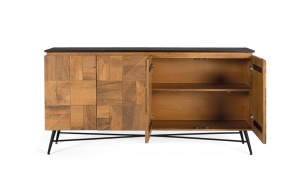 COMODA/BUFET, 1965, DIN LEMN DE MANGO SI METAL, ARTIM GROUP SELECTION - Img 3