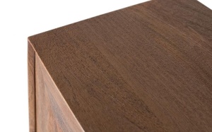 COMODA LIVING 180CM, CULOARE NUC, DIN LEMN DE MANGO SI METAL, DESIGN DEOSEBIT - Img 5