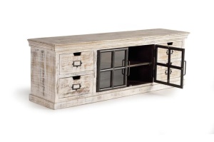COMODA TV 1129, DIN LEMN DE MANGO, STIL INDUSTRIAL G&C - Img 4