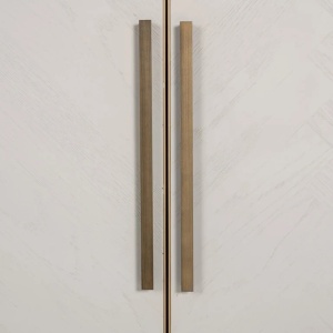 COMODA WHITEBONE BRASS, 225 CM, ALB/AURIU ANTICHIZAT, DIN FURNIR DE STEJAR SI METAL, RICHMOND INTERIORS - Img 5