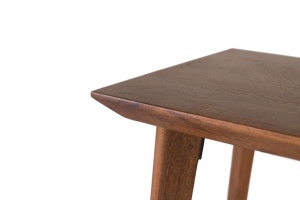 CONSOLA HOL DIN LEMN 110CM, CULOARE NUC, DIN LEMN DE MANGO, MODEL DEOSEBIT - Img 5