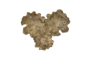 DECORATIUNE DE PERETE 17279, AURIU, DIN METAL, G&C