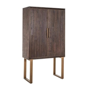 DULAP/BUFET CROMFORD MILL, 180 CM, MARO/AURIU ANTICHIZAT, DIN LEMN RECICLAT SI METAL, STIL INDUSTIAL, B2