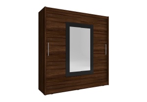 DULAP DORMITOR WIKI II 180 STEJAR SONOMA CIOCOLATIU DESIGN MODERN PSK