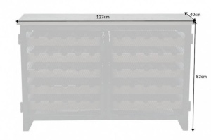 DULAP PENTRU STICLE, 127CM, METAL SI LEMN PIN, ARTIM GROUP SELECTION - Img 7