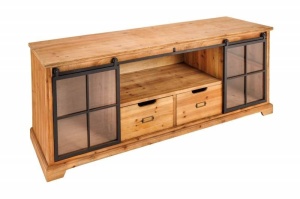 DULAP TV 160CM , HERITAGE, LEMN DE BRAD, MDF, STICLA SI METAL, ARTIM GROUP SELECTION - Img 5