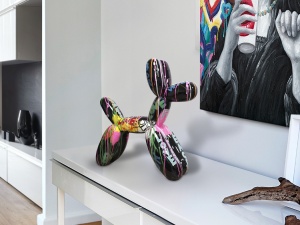 FIGURINA DECORATIVA BALLOON DOG, 41x41 CM, DIN POLIRASINA, STIL MODERN