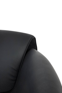 FOTOLIU CONFORTABIL FLESSI, NEGRU, TAPITAT CU PIELE ECOLOGICA, STIL MODERN B2 - Img 4
