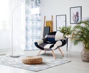 FOTOLIU ELEGANT, KALEIDOS-F, COD 5078, STIL MODERN, REALIZAT DIN LEMN SI STOFA - Img 7