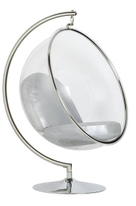 FOTOLIU EXCLUSIVIST BUBBLE STAND, ARGINTIU/TRANSPARENT, DIN ACRIL SI PIELE ECOLOGICA, STIL MODERN