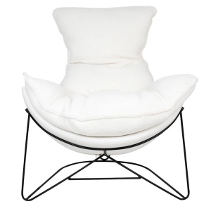 FOTOLIU OTILIA STAND TEDDY, ALB/NEGRU, TAPITERIE DIN TEXTIL PLUSAT SI PIELE ECOLOGICA, STIL MODERN, B2 - Img 5