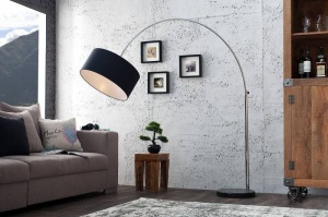 LAMPADAR BIG BOW NEGRU 170/180 CM COD 35399 DESIGN MODERN - Img 2