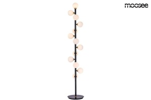 LAMPADAR COSMO, DIN METAL SI STICLA, AURIU/ALB/NEGRU, B2