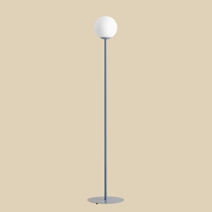 LAMPADAR PINNE, 162 CM, ALBASTRU, DIN STICLA SI METAL, STIL MODERN