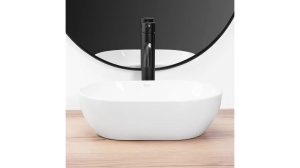 LAVOAR REA AMELIA MINI, ALB, 38 CM, DIN CERAMICA, CALITATE SUPERIOARA - Img 2