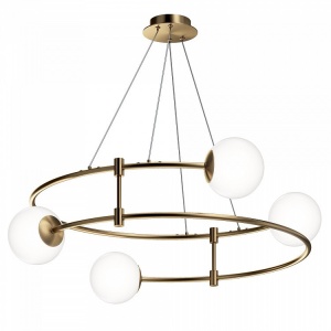 LUSTRA BALANCE MOD317PL-04G , DIN METAL SI STICLA, STIL MODERN, MAYTONI