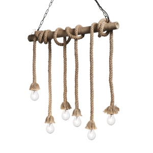 LUSTRA CANAPA SP6, NATURAL, DIN CANEPA, STIL RUSTIC