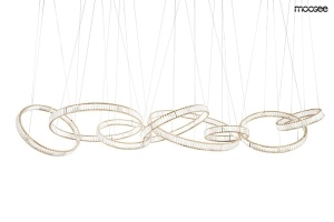 LUSTRA LIBERTY LINE 8 GOLD, CONFECTIONATA DIN STICLA SI METAL, STIL MODERN