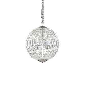 LUSTRA LUXOR SP6, CROM, DIN CRISTAL, STIL MODERN