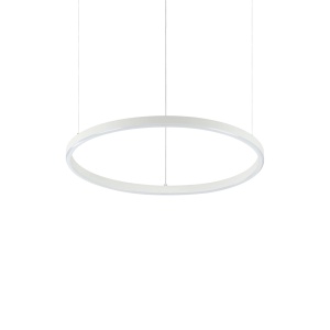 LUSTRA ORACLE SLIM ROUND SP D050, ALB MAT, DIN ALUMINIU SI POLICARBONAT, DESIGN MODERN