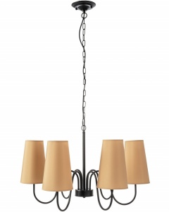 LUSTRA VINTAGE APP753-6, NEGRU SI BEJ, DIN METAL SI PLASTIC, STIL CLASIC, TU - Img 3